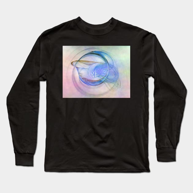 Blue Flame-Available As Art Prints-Mugs,Cases,Duvets,T Shirts,Stickers,etc Long Sleeve T-Shirt by born30